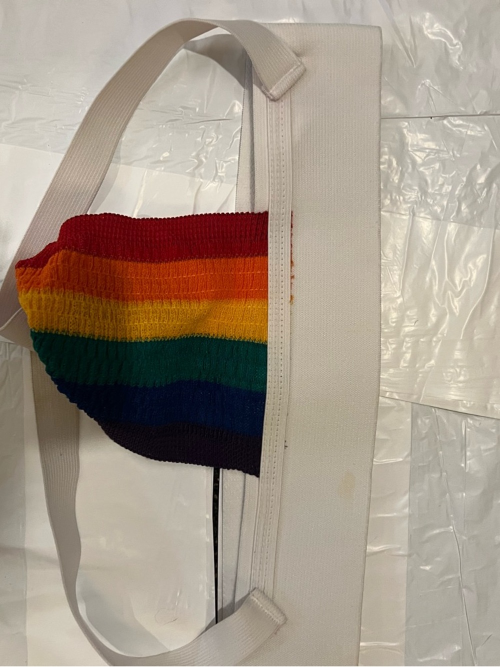 Rainbow Striped Knit Beanie - Multicolor